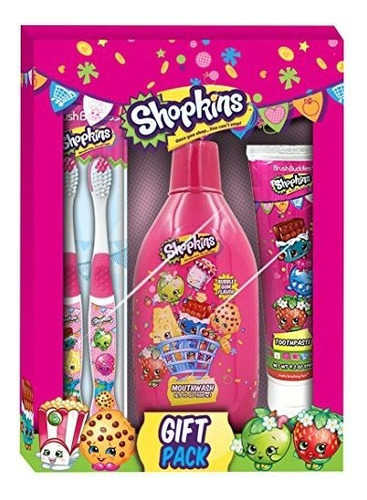 Paquete De Regalo Brush Buddies Shopkins De 3 Piezas