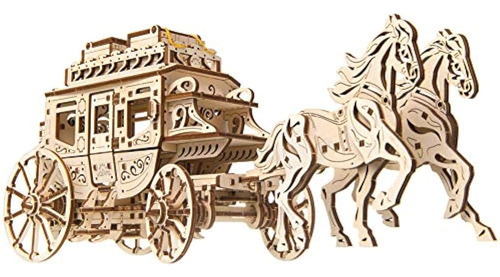 Ugears Stagecoach 3d Mechanical Model Wooden Brainteaser Y P