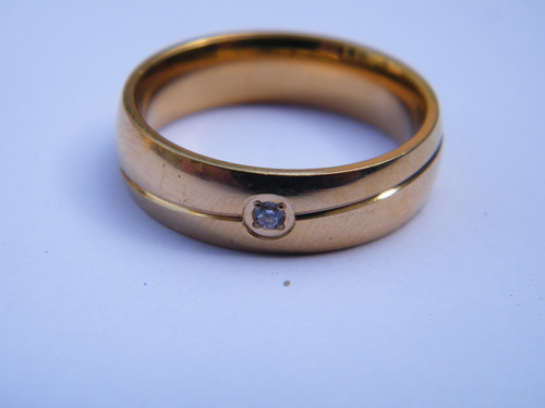Anillo Elegante De Acero - Compromisos , Matrimonio