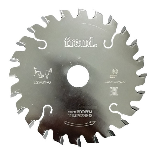 Imagen 1 de 10 de Disco Sierra Circular Incisora Melamina 115x3,1x Z 24 Freud