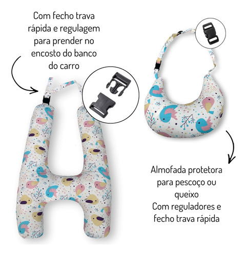 Jogo Com 2 Kits De Almofada H Com Segura Queixo