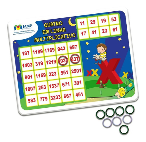 Imagem 1 de 1 de Jogo Quatro Em Linha Multiplicativo - Mmp
