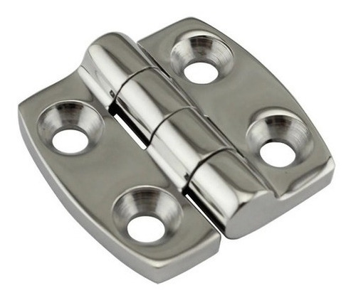 Dobradiça 4 Furos Tampas Porta Aço Inox Fundido Barco Lancha