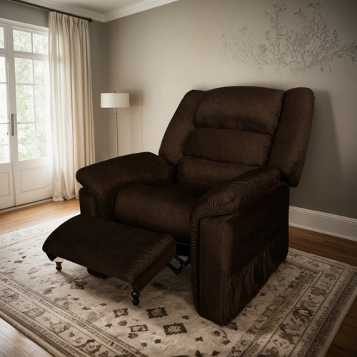 Reposet Elara Suede Chocolate Salas Muebles Sillones Sofa