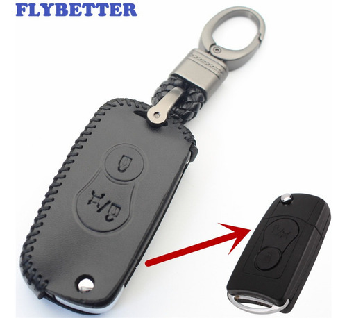 Funda De Piel Con 2 Botones For Lavero Ssangyong A