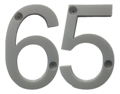 Números 3d Para Departamentos, Mxdgu-065, Número 65,  17.7cm