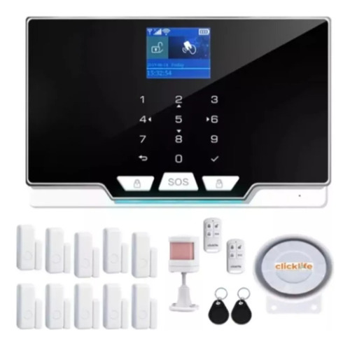 Alarma Casa Negocio Gsm Wifi Inalambrica Kit 11 Sensores