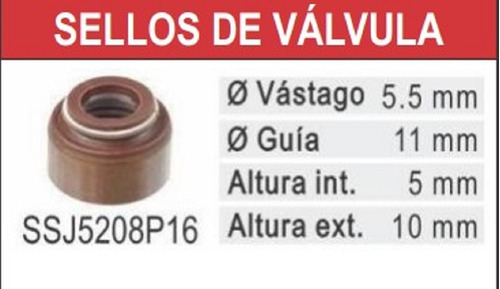 Gomas De Valvulas  Toyota Corolla Araya 1.6 8und 