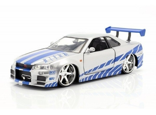 Auto Escala 1/24 Nissan Skyline Gtr (r34) Rapidos Y Furiosos