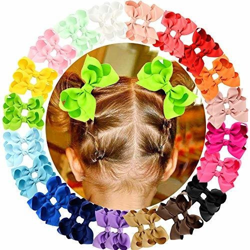 20 Pcs Pequeño Bebe Clips Accesorio De Pelo Horquilla Lazos