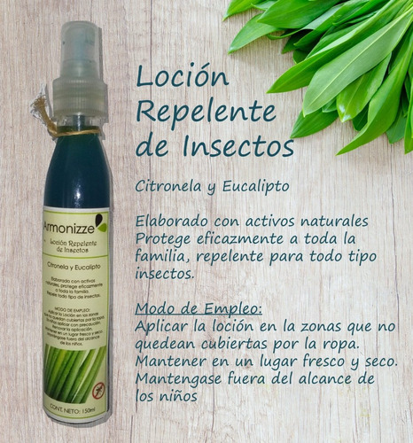 Loción Natural Repelente De Insectos Citronela/eucalipto 150