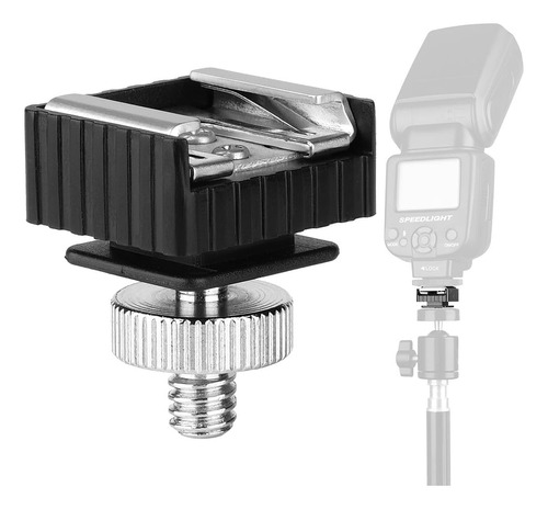 Adaptador De Montura De Zapata Para Flash A Orificio De Rosc