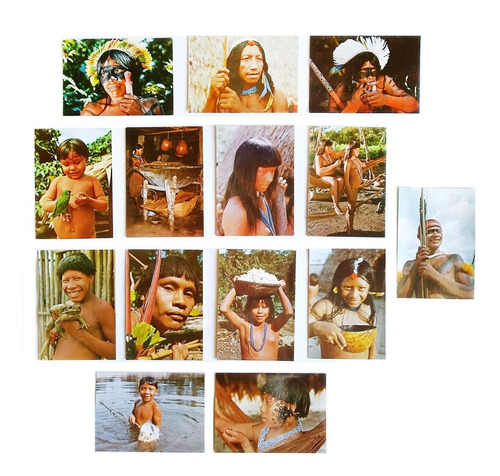 Postal De Aborigen Colecc Brasil Nativo Mercator