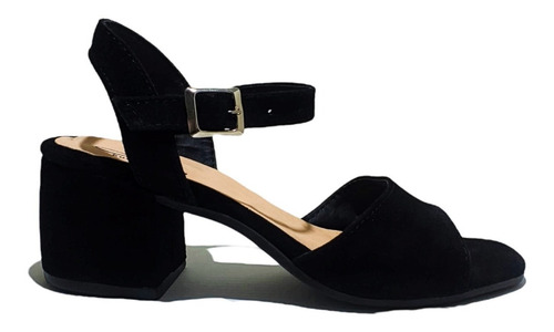 Imagen 2 de 5 de Sandalias Agatha Gamuza Black