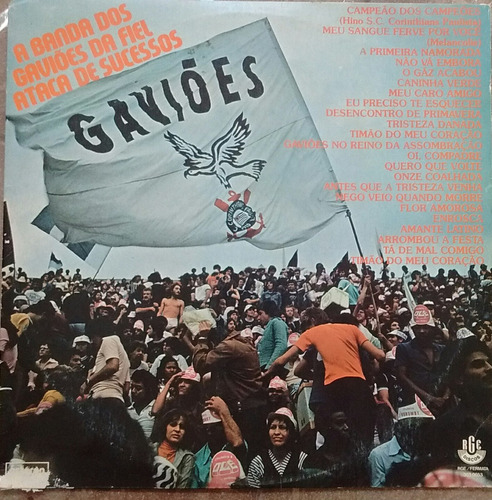 Banda Gavioes Da Fiel Corinthians Vinilo Lp Brasileño 1977