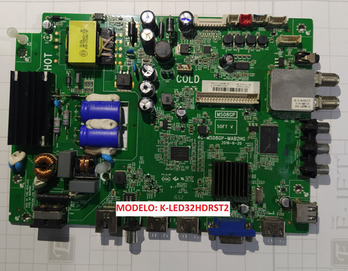 Board K-led32hdrst2 Tv Kalley Placa Principal