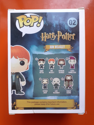 Ron Weasley Harry Potter Compatible Funko Pop Nuevo Dom Play (Usado)