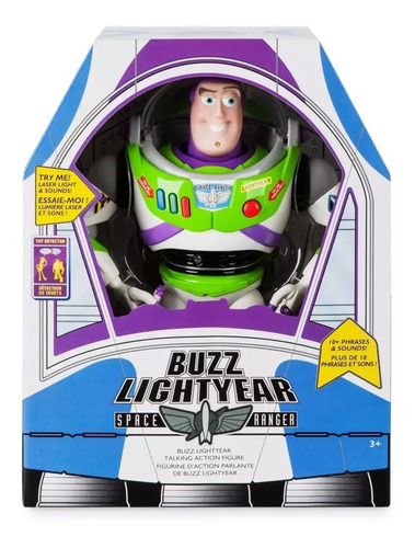 Toy Story Figura Buzz Lightyear Parlante/ Luces Disney Store