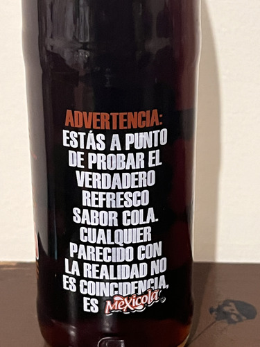 Antigua Botella Refresco Mexicola Futbol Xolos Tijuana (Usado)