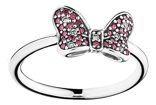 Pandora Anillo Moño Brillante Minnie Original +kit De Regalo