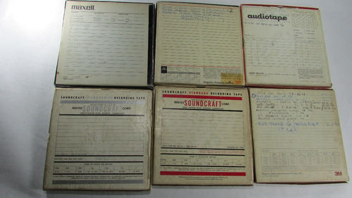 Lote De Seis Audiomagneticos Antiguos Video Coleccionable.