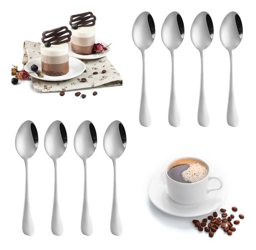 Cucharillas De Café Mini 8 Piezas - Acero Inoxidable