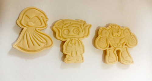 15 Unidades Del Kit De Tres Galletas Para Decorar Con Glase.