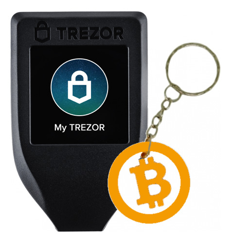 Trezor Model T Hardware Wallet + Llavero Moneda Bitcoin