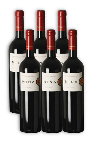 Nina Gold Vino Cabernet Sauvignon X6u 750ml Valle De Aminga