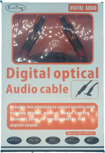 Cable Fibra Optica 3 Metros Audio Digital Toslink Giratorio