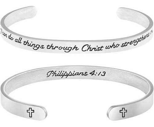 Memgift. - Pulsera Cristiana Para Mujer, Regalo Religioso In