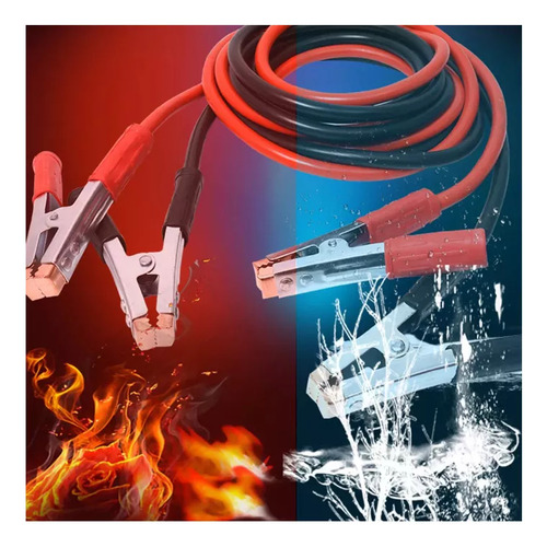 Cable Pasacorriente 1000 Amp 2 Metros Auto Pinza Cocodrilo