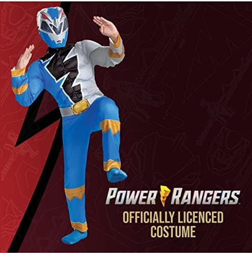 Disfraz De Power Ranger Azul Para Niños, Traje Oficial De Po