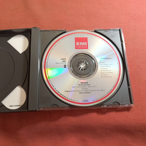 Charles Gounod/romeo Et Juliette Cd Doble C Libreto/ Usab27 (Usado)