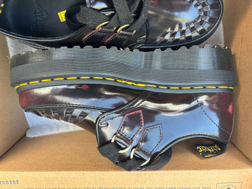 Zapatos Dr.martens Cuero. Suela De Polivinilo Cherry Red 38