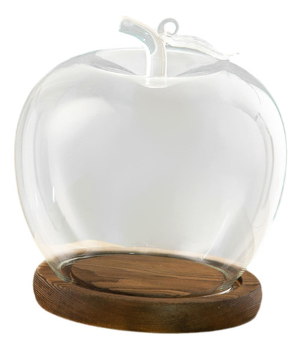Tarro Con Forma De Cúpula De Vidrio Transparente Con Base De