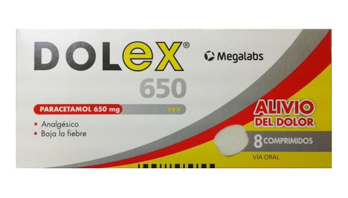 Dolex 650 Mg X 8 Comprimidos