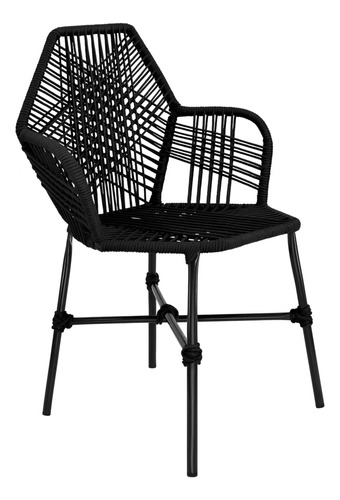 Cadeira Tropicália Corda Náutica Luxo
