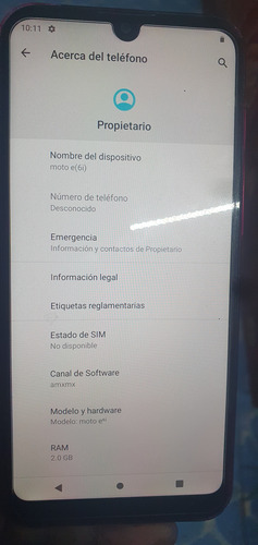Celular Moto E6i Usado Funciona Bien, Cuidado Sin Detalles De Uso.. (Usado)