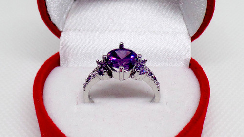 Anillo De Compromiso De Plata De Ley