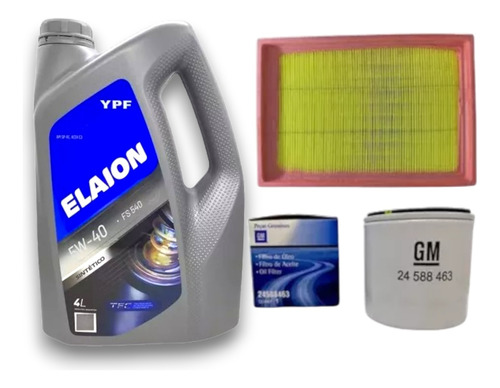 Kit Filtros + Aceite Elaion F50 Chevrolet Spin Onix Prisma