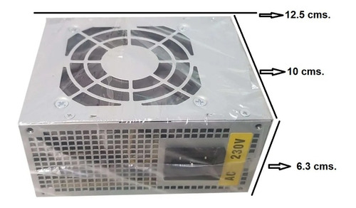 Imagen 2 de 8 de Fuente Pc Itx Para Gabinete Slim Mini 600w Cx Dx-atx Oferta