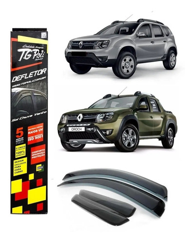 Calha De Chuva Renault Duster 11/19 Oroch 15/21 Tg Poli