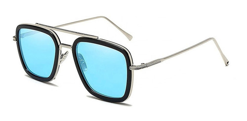 Lentes De Sol Tony Stark Edith Blue Avengers Home-spider-g