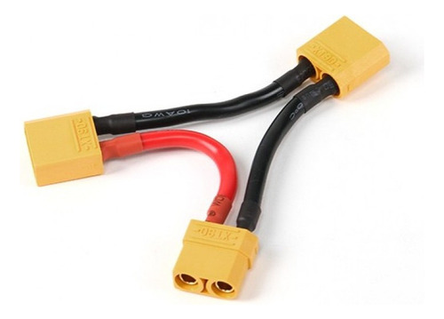 Xt90 Battery Harness 10awg For 2 Packs In Series