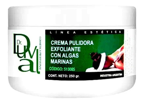 Dr. Duval Crema Pulidora Exfoliante Con Algas Marinas 250gr.
