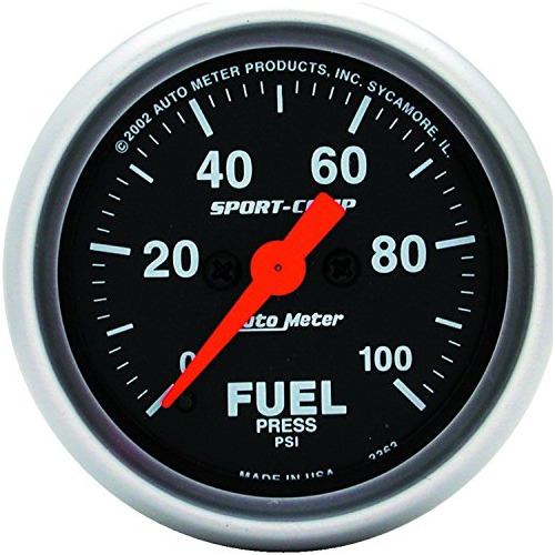 Auto Meter 3363 Sport-comp Electric Fuel Pressure Gauge