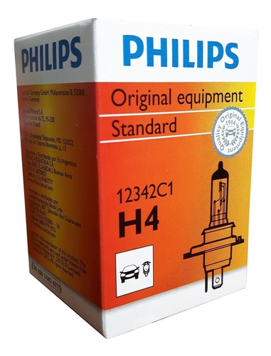 Imagem 1 de 1 de Lampada Philips H4 Nissan Versa 1.6 11 A 14 [baixo/ Alto]