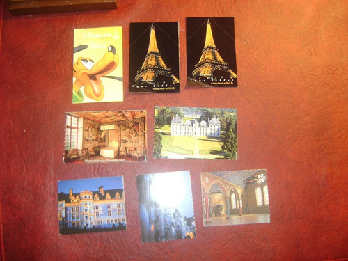Souvenirs 14 Entradas Usadas Distintas Partes Francia Disney