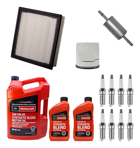 Kit Afinacion Para Ford F-150 5.0 V8 2013 Aceite 5w20